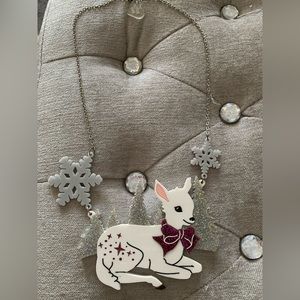 Glitter Punk Acrylic Winter Necklace - Rare